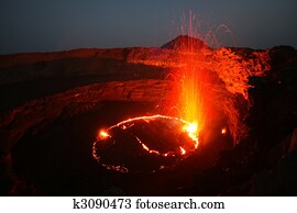 Erta, ale, vulcão