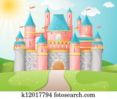 Fairy Tale castle illustration. Fairy Tale castle illustration.