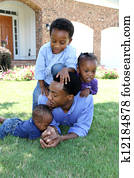 familia americana africana