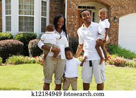 familia americana africana