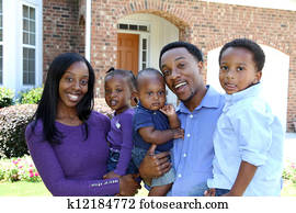 familia americana africana