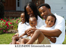 familia americana africana