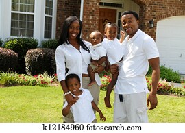 familia americana africana