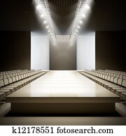 Fashion empty runway. Fashion empty runway.