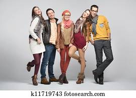 Fashion style picture of friends Fashion style picture of friends