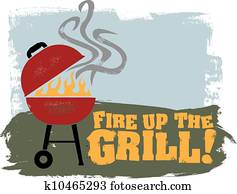 feuer, herauf, dass, grillspass, grill! feuer, herauf, dass, grillspass, grill!