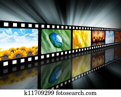 filme, entretenimento, bobina película