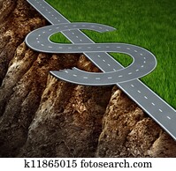 financeiro, penhasco