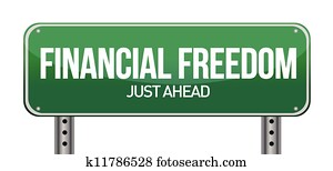 financial freedom street sign financial freedom street sign