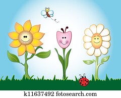 flowers cartoon flowers cartoon