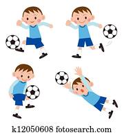 Footballer (soccer player) set
