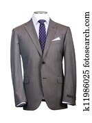 Formal suit in fashion concept