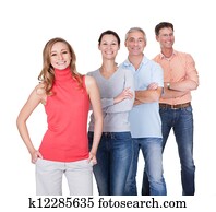 Four business associates in casual clothes