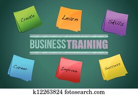 geschäft ausbildung, buntes, diagramm, grafik