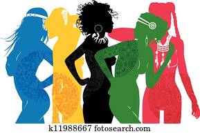 girls are different sides of the wo