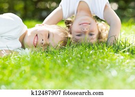 glücklich, kinder, spielen glücklich, kinder, spielen