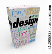 Graphic Design Words Product Box Package Visual Communication Graphic Design Words Product Box Package Visual Communication