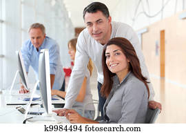 Group of people in business training Group of people in business training