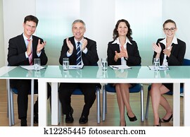 groupe, de, emploi, recrutement, officiers