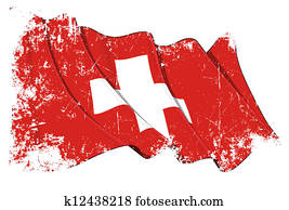 Grunge Flag of Switzerland