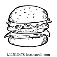 hamburger doodle hamburger doodle