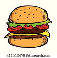 hamburger doodle hamburger doodle