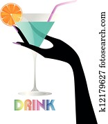 hand cocktail hand cocktail