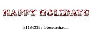 Happy Holidays in Candy Cane Colors Happy Holidays in Candy Cane Colors