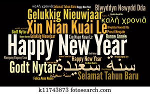 Happy New Year in different language Happy New Year in different language