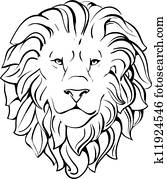 head of lion head of lion