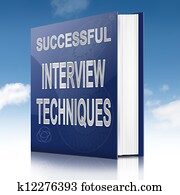 Interview techniques concept. Interview techniques concept.