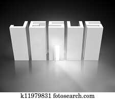 jesus, mit, geöffnete tür