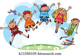 Jumping children