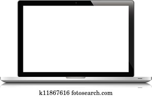 Laptop isolated on white vector eps Laptop isolated on white vector eps