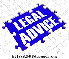 Legal Advice Puzzle Showing Attorney Counseling Legal Advice Puzzle Showing Attorney Counseling