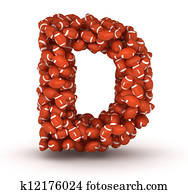 Letter D, american football Letter D, american football