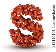 Letter s, american football alphabe Letter s, american football alphabe