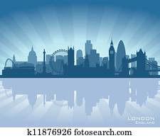 london,, אנגליה, קו רקיע