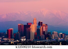 Los Angeles at sunset Los Angeles at sunset