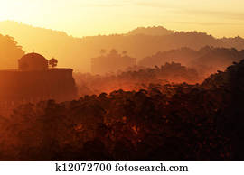 Lost City in the Jungle 3D render Lost City in the Jungle 3D render