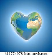 love planet 3d concept love planet 3d concept