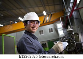 macho asiático, industrial, mecânico