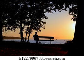 Man On Bench