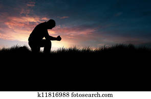 Man praying Man praying