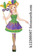 Mardi Gras girl Mardi Gras girl