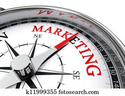 marketing word on conceptual compass marketing word on conceptual compass