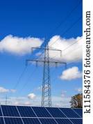 masten, und, solarzellen