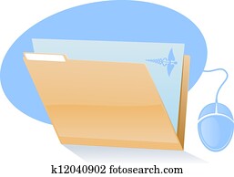 medizinische akte, symbol