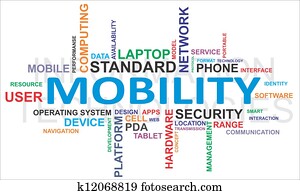 mot, nuage, -, mobilité