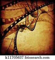 movie frames or film strip